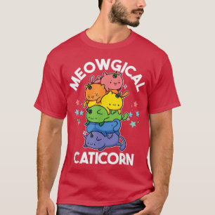 Meowgical Caticorn Funny Unicorn & Cute Kittycorn T-Shirt