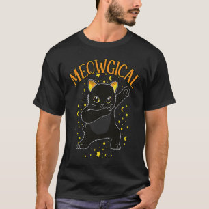 Meowgical Dabbing Cat Magic Witchcraft Halloween C T-Shirt