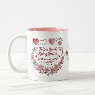 Meowgical Floral Vibes – Feline Good Moments Mug