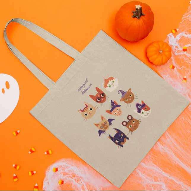Meowgical Halloween Cats In Costumes Tote Bag (Creator Uploaded)