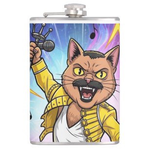 Meowhemian Rhapsody Hip Flask