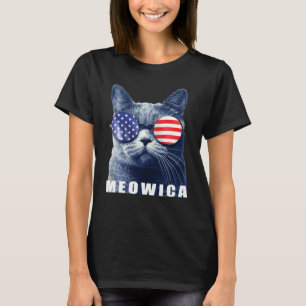 Meowica 4th Of July Cat Style America T-Shirt