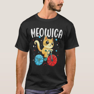 Meowica America Usa 4Th Of July Independence Patri T-Shirt