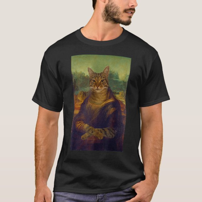 Meowing Lisa  Ca  Cat  Cat T-Shirt (Front)