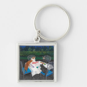 Meowjongg Key Ring