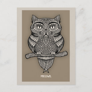 Meowl Postcard