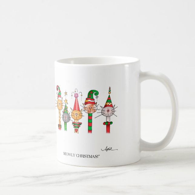 MEOWLY CHRISTMAS! Coffee Mug (Right)