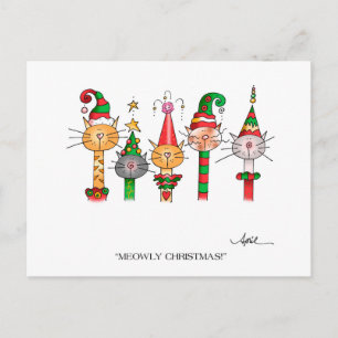 MEOWLY CHRISTMAS! Postcard