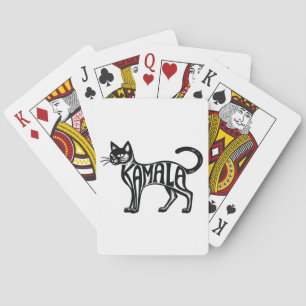 Meowmala Kamala Childless Cat Lady Harris Playing Cards