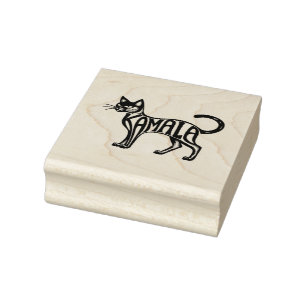 Meowmala Kamala Childless Cat Lady Harris Rubber Stamp