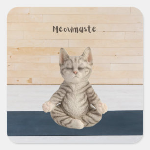 Meowmaste Cat Yoga Stickers