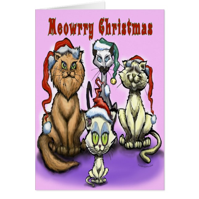 Meowrry Christmas Cats (Front)
