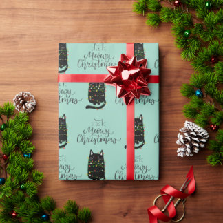 Meowry Christmas Wrapping Paper