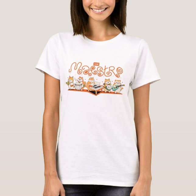 Meows The Maestro T-Shirt (Front)