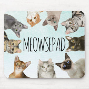Meowsepad   Funny Cat Lover Mouse Mat