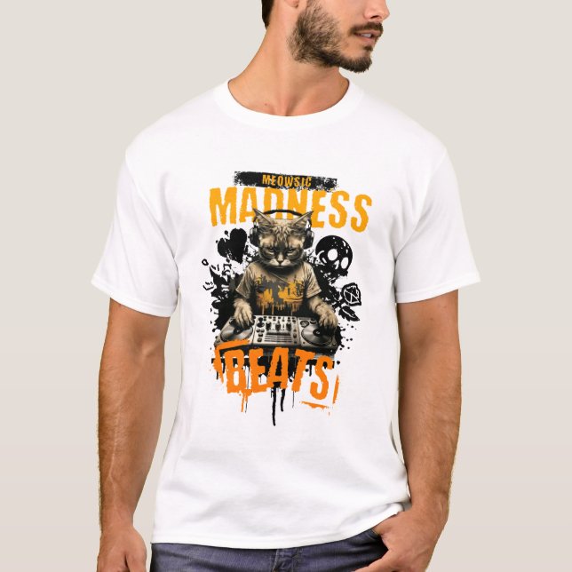 Meowsic Madness Beats T-Shirt (Front)