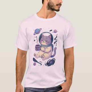 Meowstronaut Fuel – Cute Space Cat Design T-Shirt