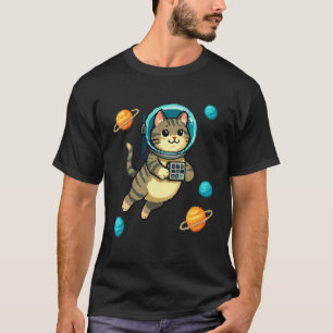 Meowstronaut Funny Space Cat Lover Astronaut T-Shirt