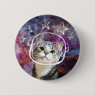 Meowstronaut Kiba Headshot Pin