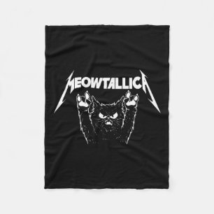 Meowtallica - Cat Lover Kitten Kitty Veterinarian Fleece Blanket
