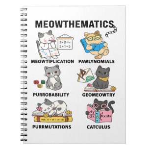 Meowthematics Funny Math Cat Puns For Math Lovers Notebook