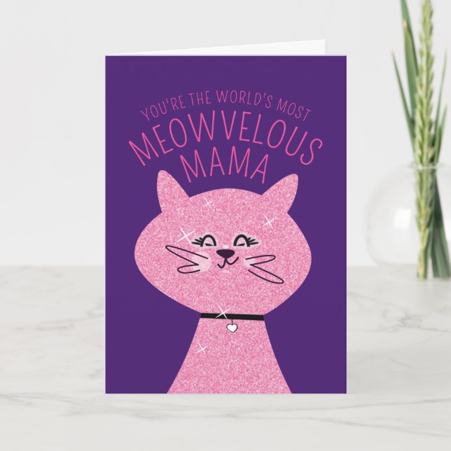 Meowvelous Mama Cat Card (Front)