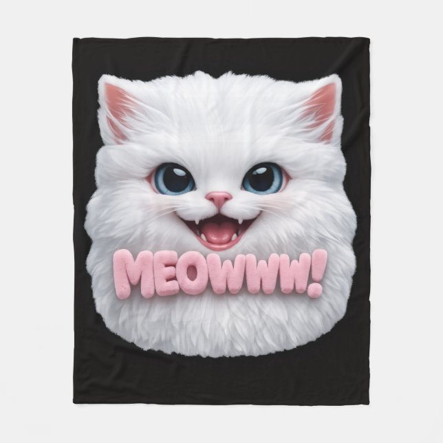 Meowww Cat Blanket (Front)