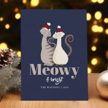 Meowy and Bright Two Cats Christmas