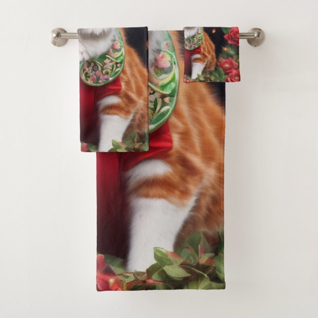  Meowy  Bath Towel Set (Insitu)