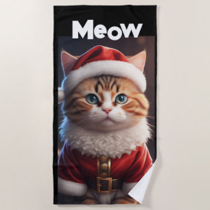 Meowy Beach Towel