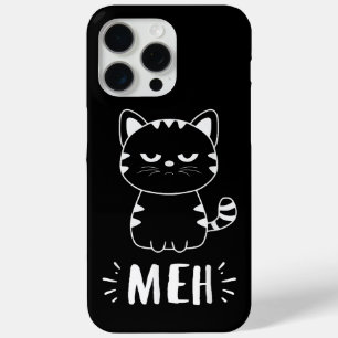 Meowy Cat Lovers Women Girls Meh Cat - Funny Cat iPhone 15 Pro Max Case