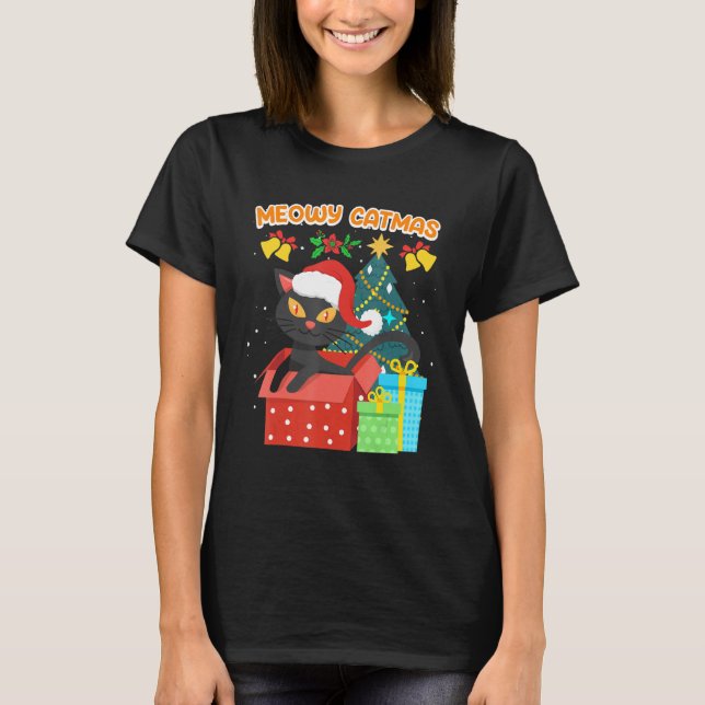Meowy Catmas 1 T-Shirt (Front)