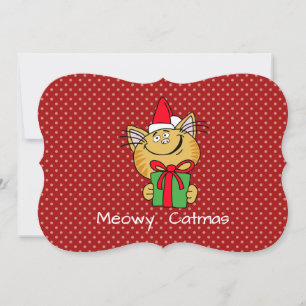 Meowy Catmas 5" x 7" Standard white Env. Inc. Card