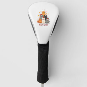 Meowy Catmas Cat Christmas Tree Xmas (1) Golf Head Cover
