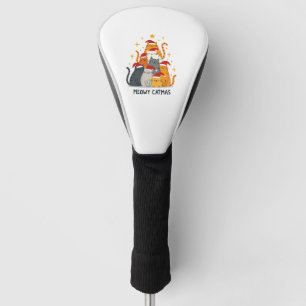Meowy Catmas Cat Christmas Tree Xmas (4) Golf Head Cover