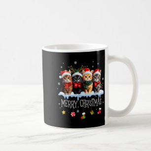 Meowy Catmas Cat Christmas Tree Xmas Girls Boys Fu Coffee Mug
