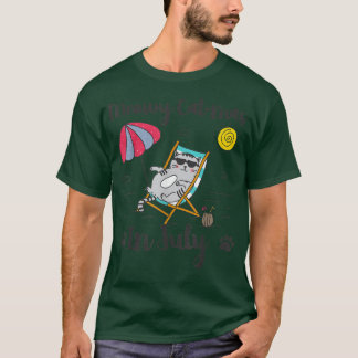 Meowy CatMas in July Funny Christmas in July Cat  T-Shirt