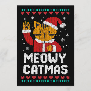 Meowy Catmas Invitation