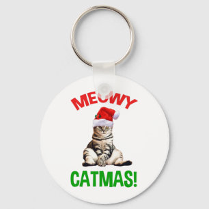 Meowy Catmas! Key Ring