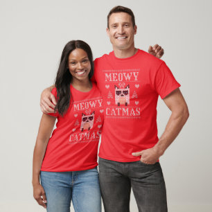 Meowy Catmas "Knitted" Sweater Merry Christmas