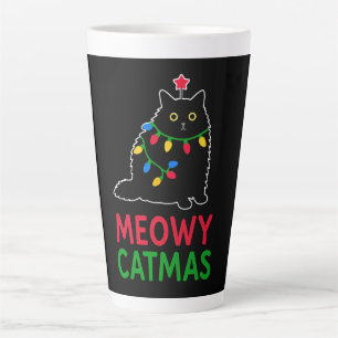 Meowy Catmas Latte Mug
