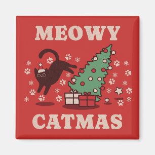 Meowy Catmas Magnet