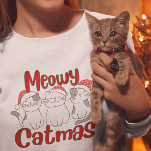 Meowy Catmas, Merry Christmas cats Sweatshirt