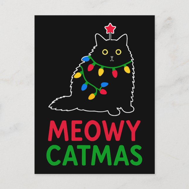 Meowy Catmas Postcard (Front)
