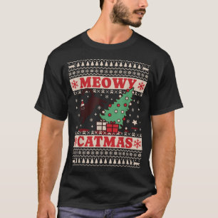  Meowy Catmas Ugly Christmas Sweater Cat Christmas