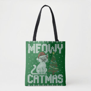 Meowy Catmas Ya Filthy Animal Tote Bag