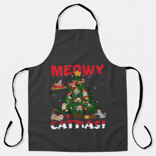 Meowy Chirstmas Apron