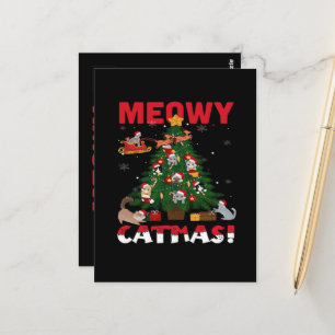 Meowy Chirstmas Postcard