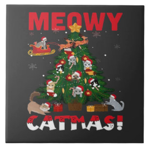 Meowy Chirstmas Tile