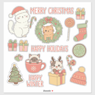 Meowy Christmas! Adorable Kawaii Cats Holiday